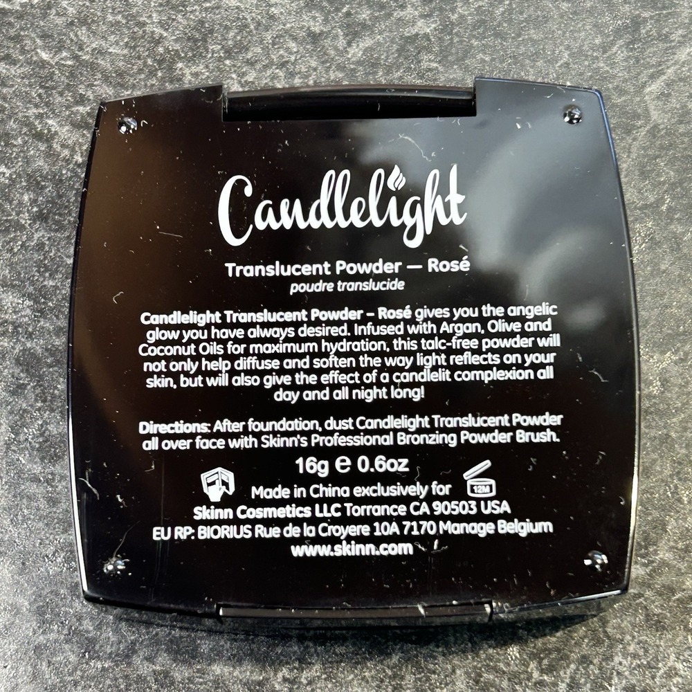 NEW Skinn Dimitri‎ James Candlelight Translucent Face Powder ROSE - Picture 5 of 8